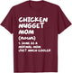 Chicken Nugget Mom Definition Funny T-Shirt - T-Shirt | Maroon