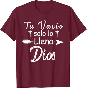 Camiseta cristiana Para Mujer Y Mujer en espanol Cristiano T-Shirt - T-Shirt | Maroon