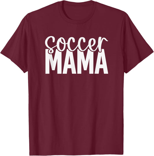 Soccer Mama - Royal Blue T-Shirt - T-Shirt | Maroon
