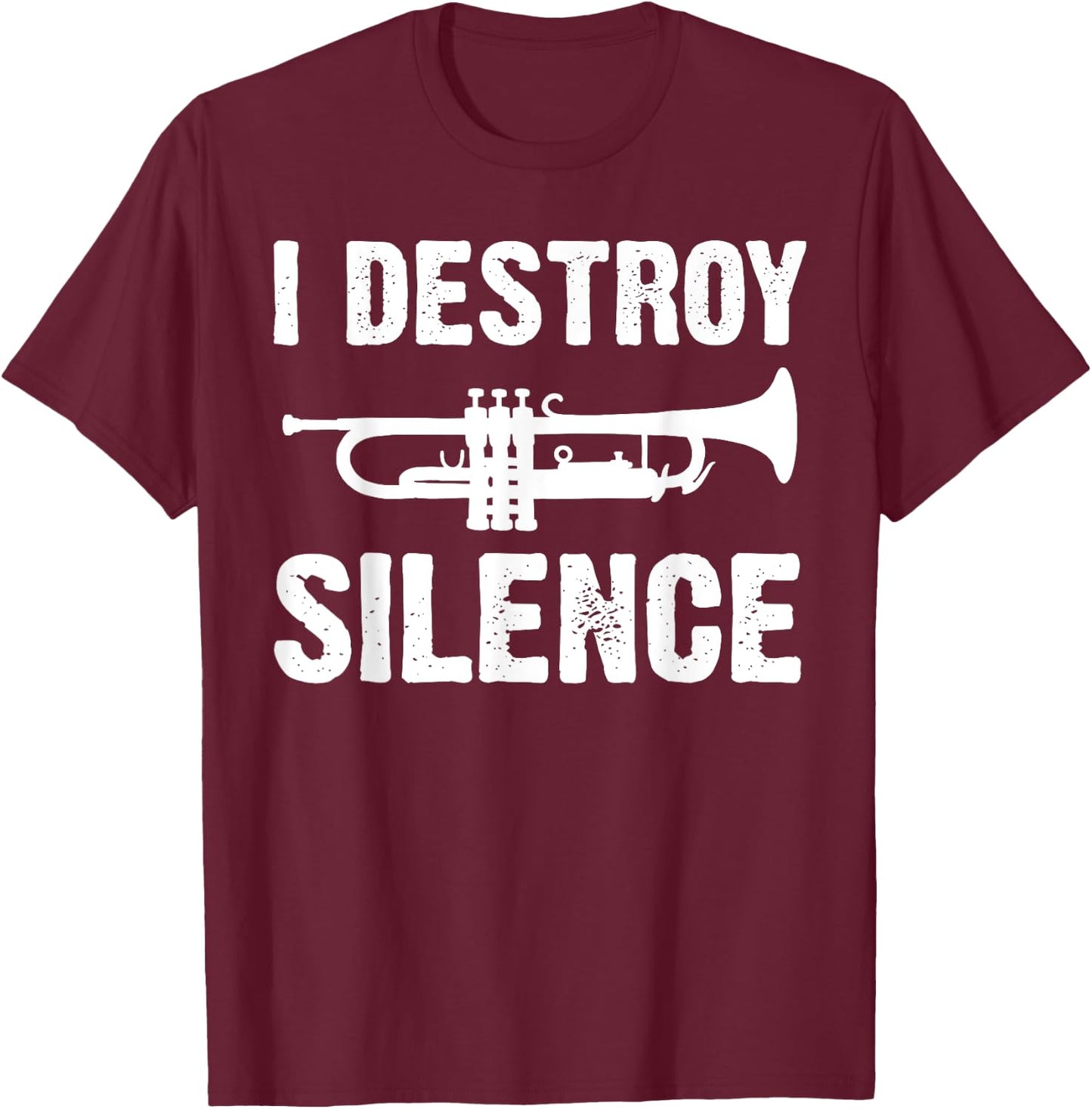 Funny Trumpet Player Art Women Trumpeter Orchestra T-Shirt - T-Shirt | Maroon