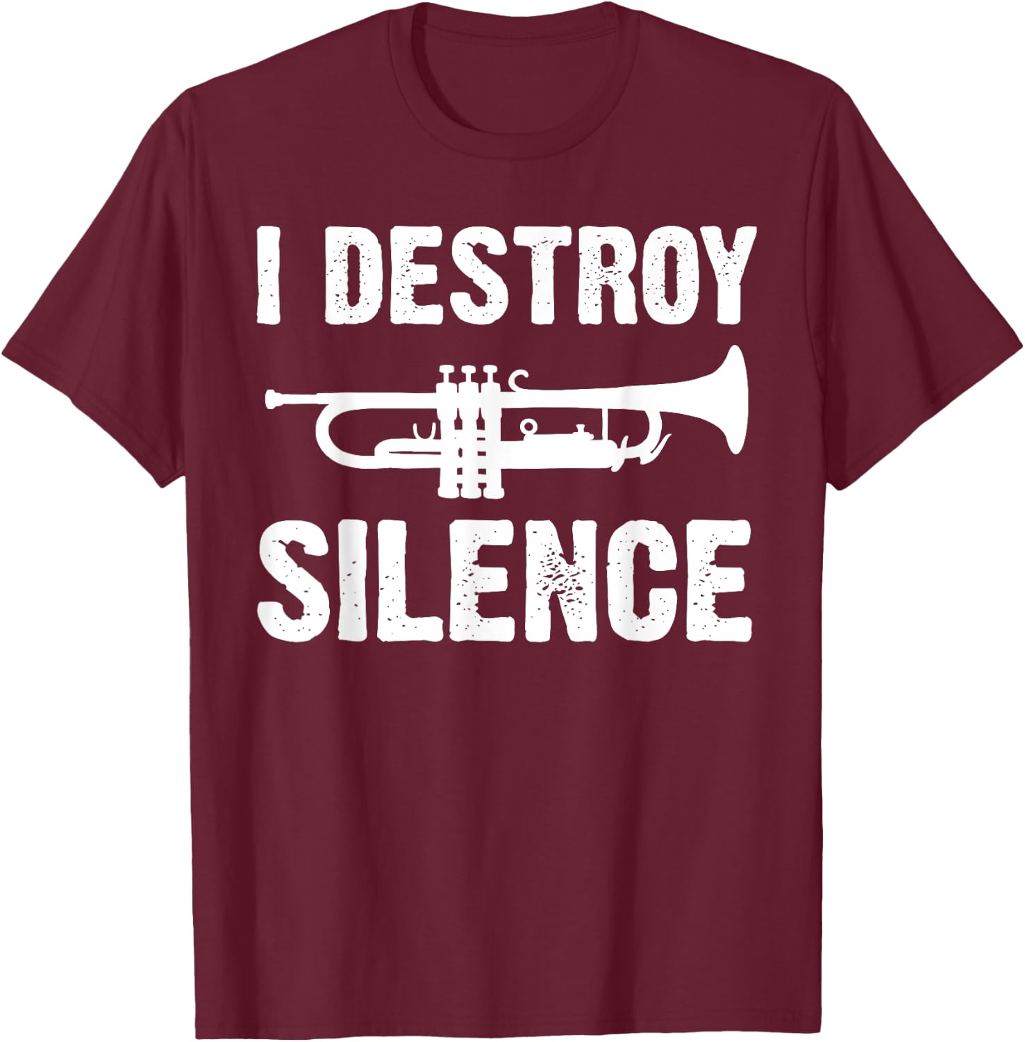 Funny Trumpet Player Art Women Trumpeter Orchestra T-Shirt - T-Shirt | Maroon