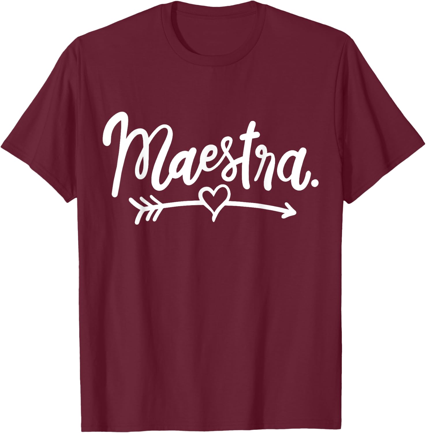 Maestra Spanish Teacher Meastra Women Girls Kids T-Shirt - T-Shirt | Maroon