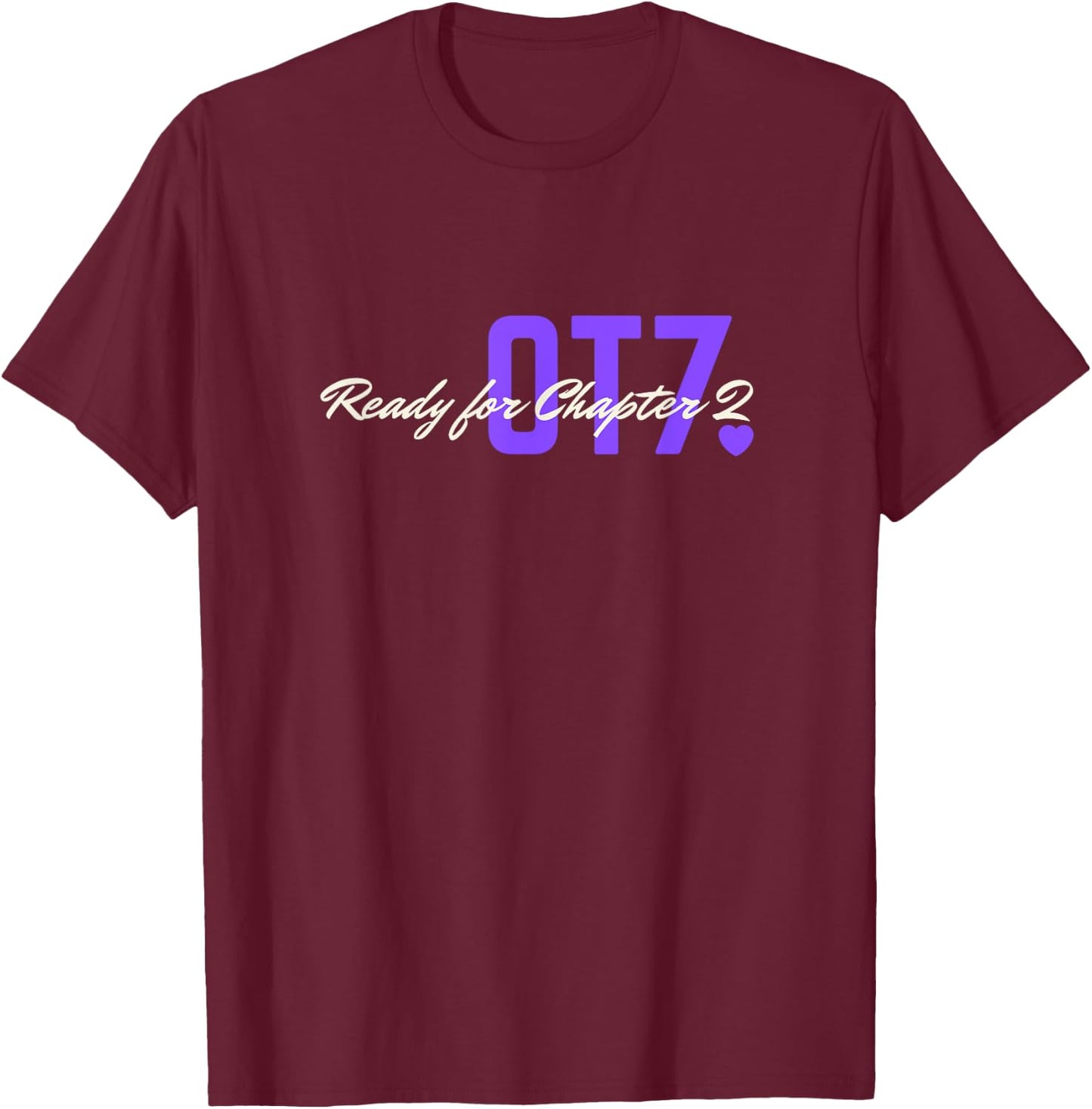 OT7 Chapter 2 Kpop Idol Purple Group Fan Army Youth T-Shirt - T-Shirt | Maroon