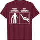 Your Grandpa My Grandpa Scuba Diving Art Dive Diver Funny T-Shirt - T-Shirt | Maroon