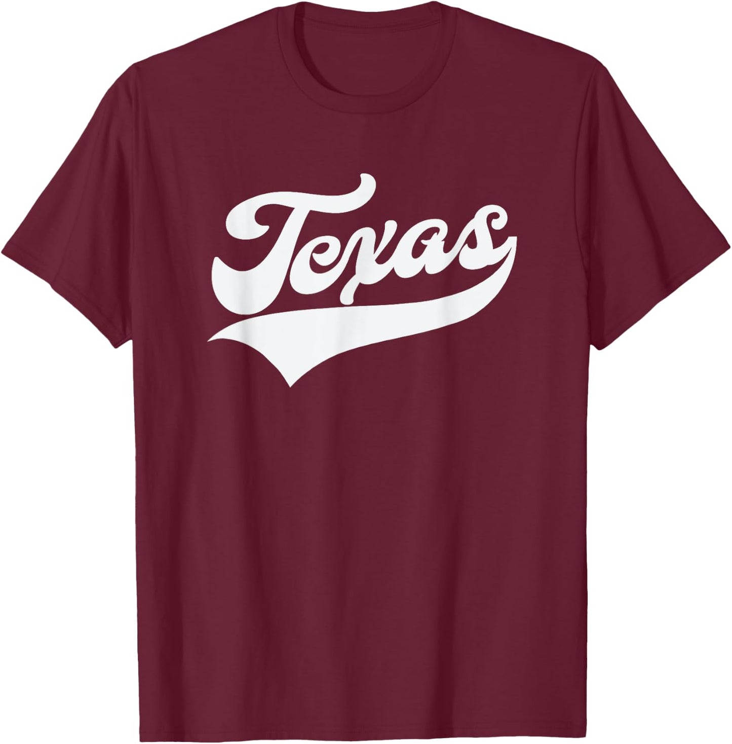 Texas - Retro / Throwback Design - Classic T-Shirt - T-Shirt | Maroon