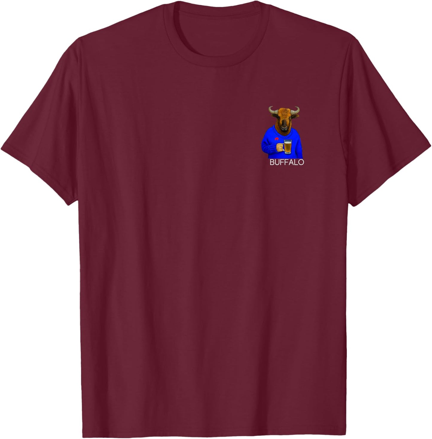 Buffalo, NY Pride, Buffalo NY Culture, Buffalo Beer Lover T-Shirt - T-Shirt | Maroon