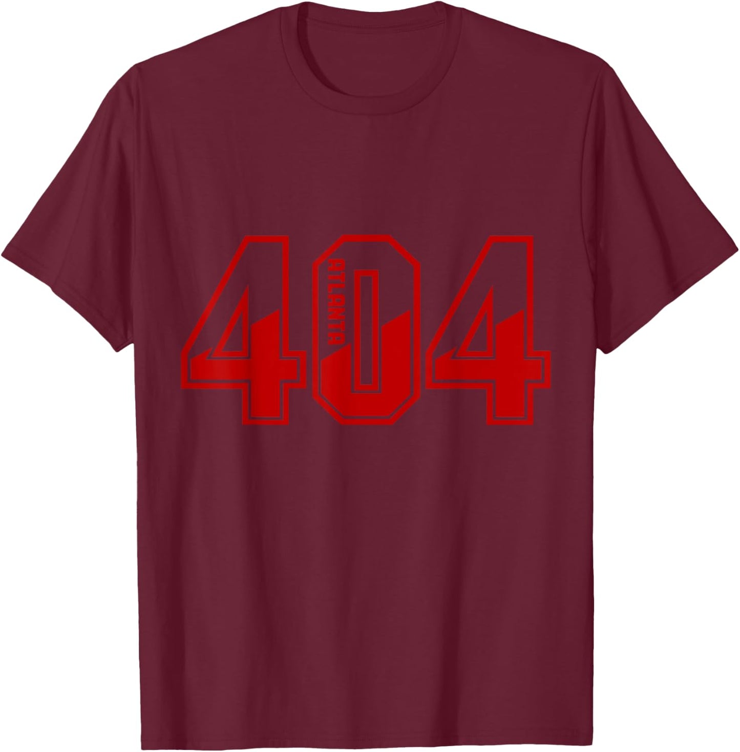 Atlanta Georgia ATL 404 Area Code Pride Vintage T-Shirt - T-Shirt | Maroon
