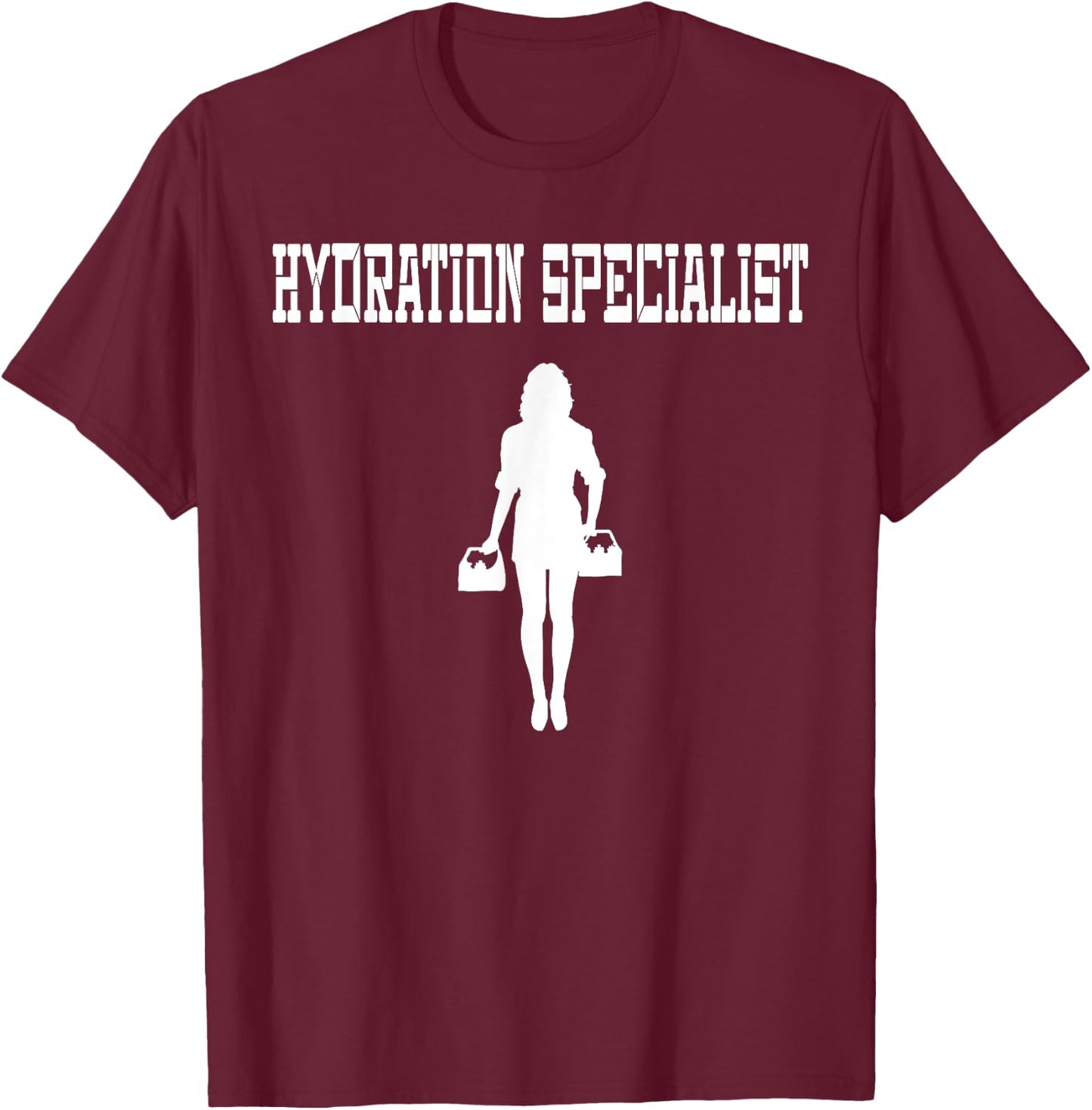 Female Waterboy Watergirl Female Hydration Specialist T-Shirt - T-Shirt | Maroon