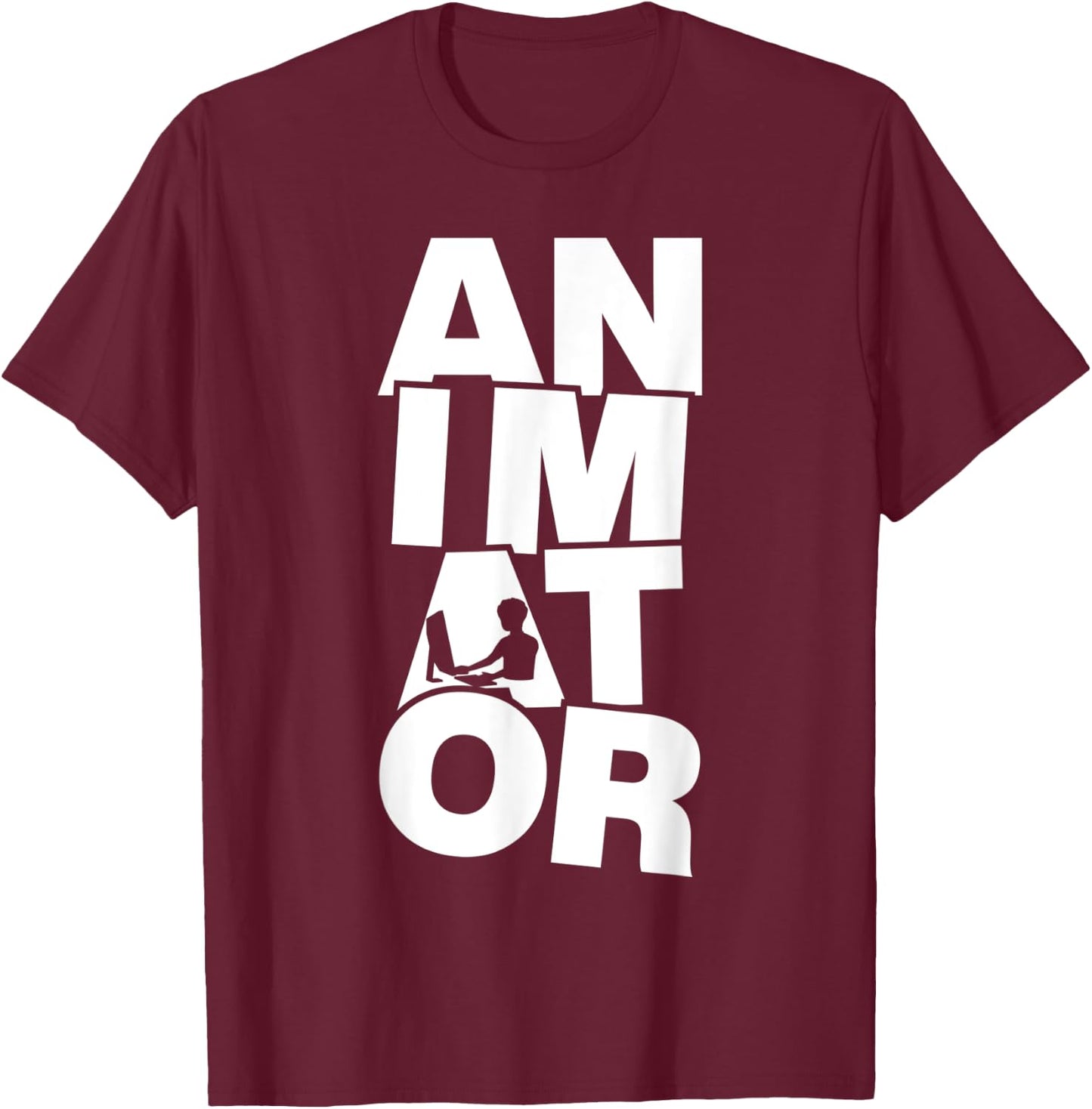 Animation Profession Job Work - Animator T-Shirt - T-Shirt | Maroon