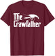 The Crawfather Shirt - Men's Black Funny Crawfish Daddy Father T-Shirt - T-Shirt | Maroon