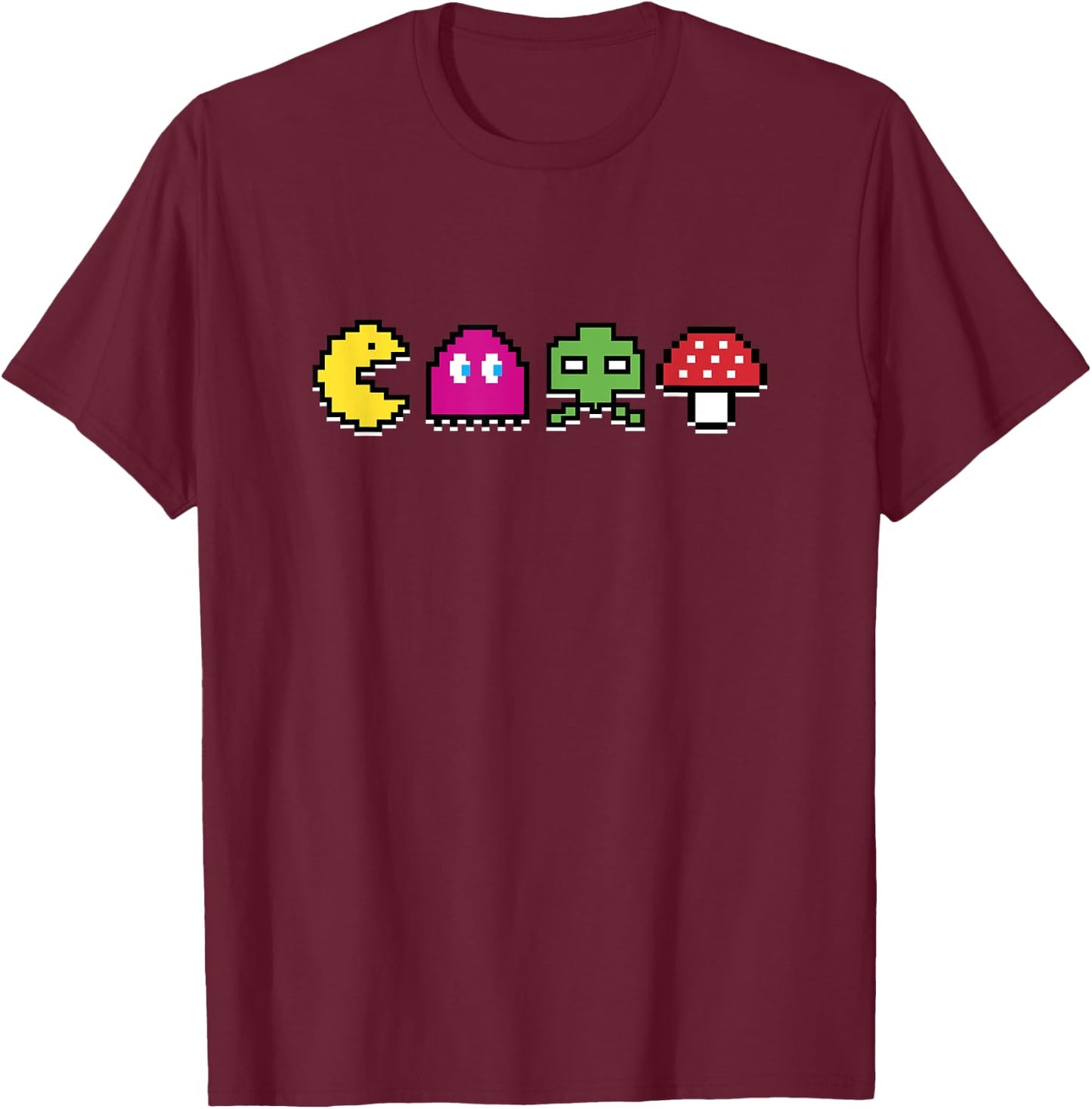 80s Video Game Vintage Arcade - Arcade Room 80s 90s Gamer T-Shirt - T-Shirt | Maroon