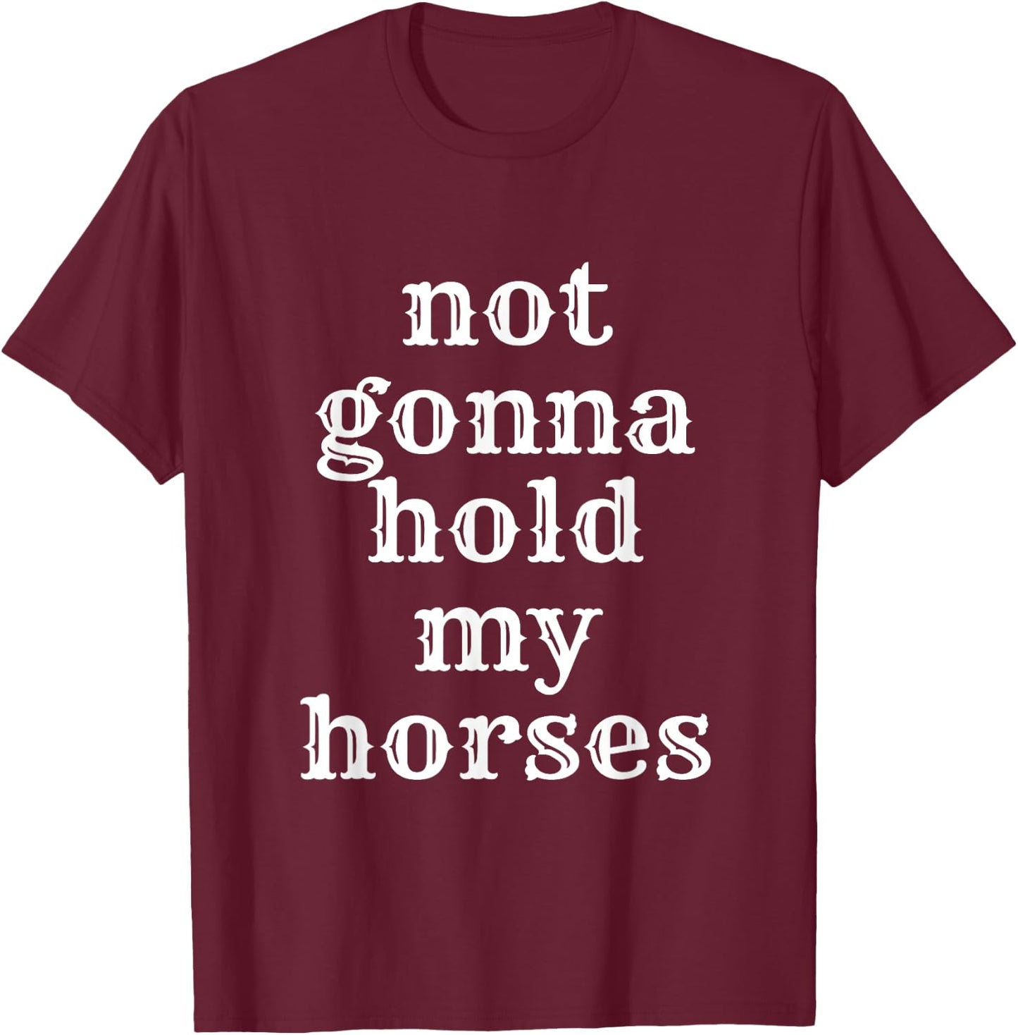 Redds Threads Cowboy - Black, Small T-Shirt - T-Shirt | Maroon