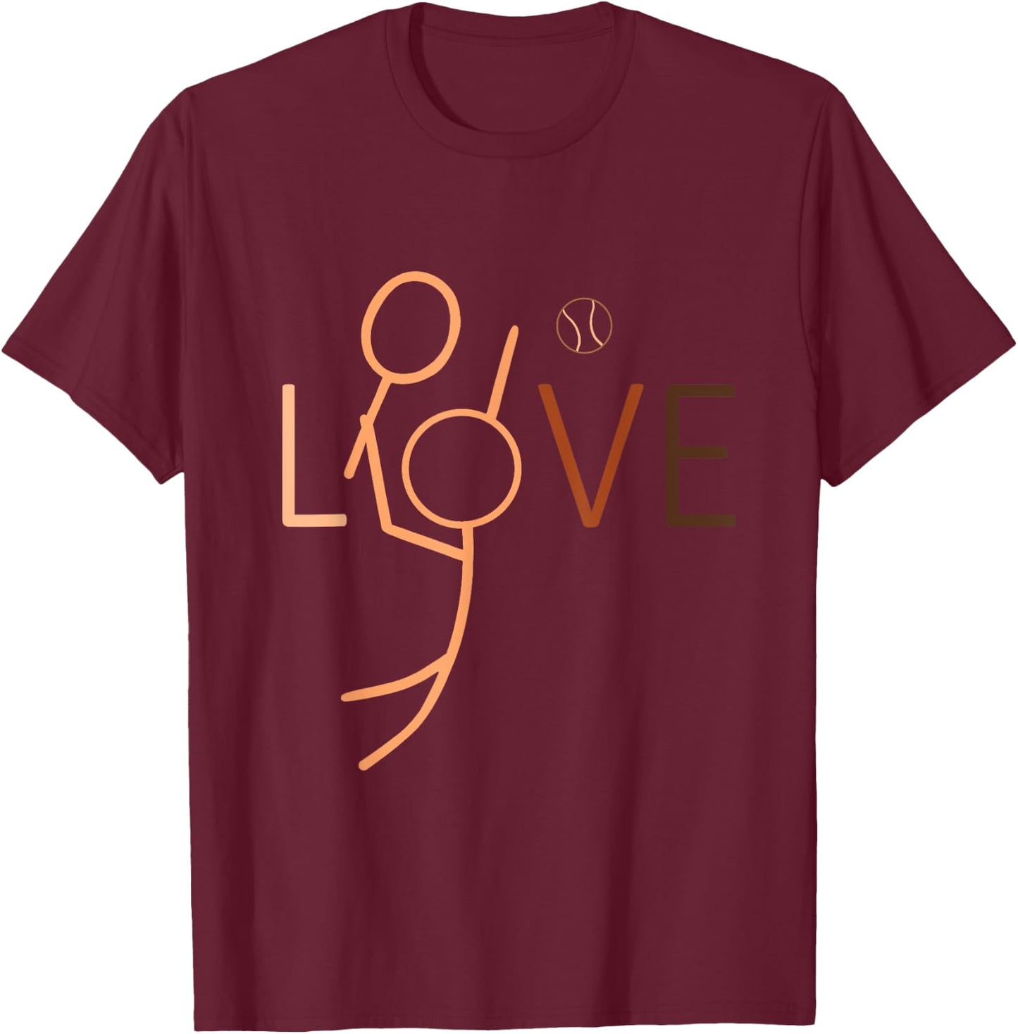 Love Tennis Black History Month BLM Melanin Sport T-Shirt - T-Shirt | Maroon