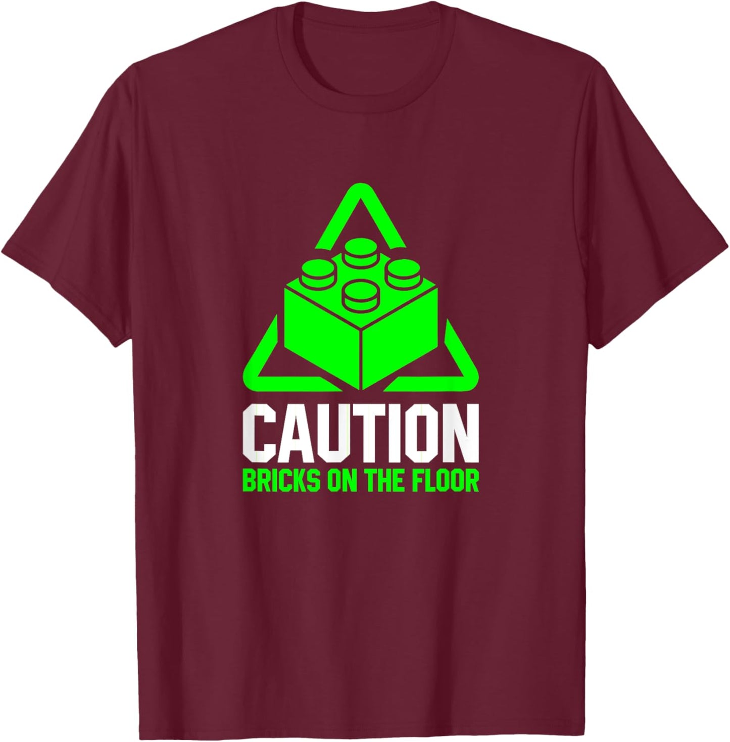 Brick Builder Funny Blocks Building Master Builder Toys Kids T-Shirt - T-Shirt | Maroon