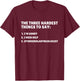 Three Hardest Things To Say, Funny ENT Doctor T-Shirt - T-Shirt | Maroon