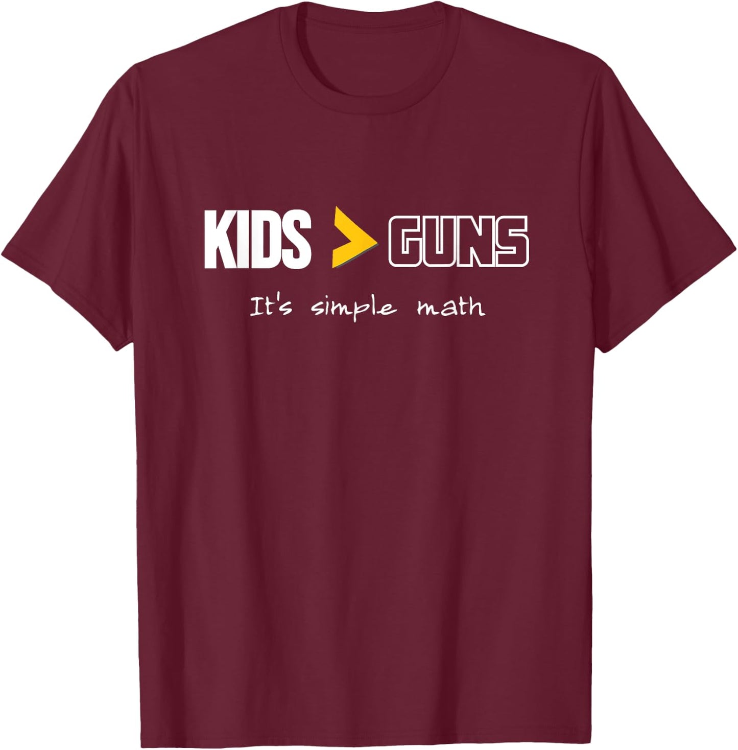 Kids over guns T-Shirt - T-Shirt | Maroon