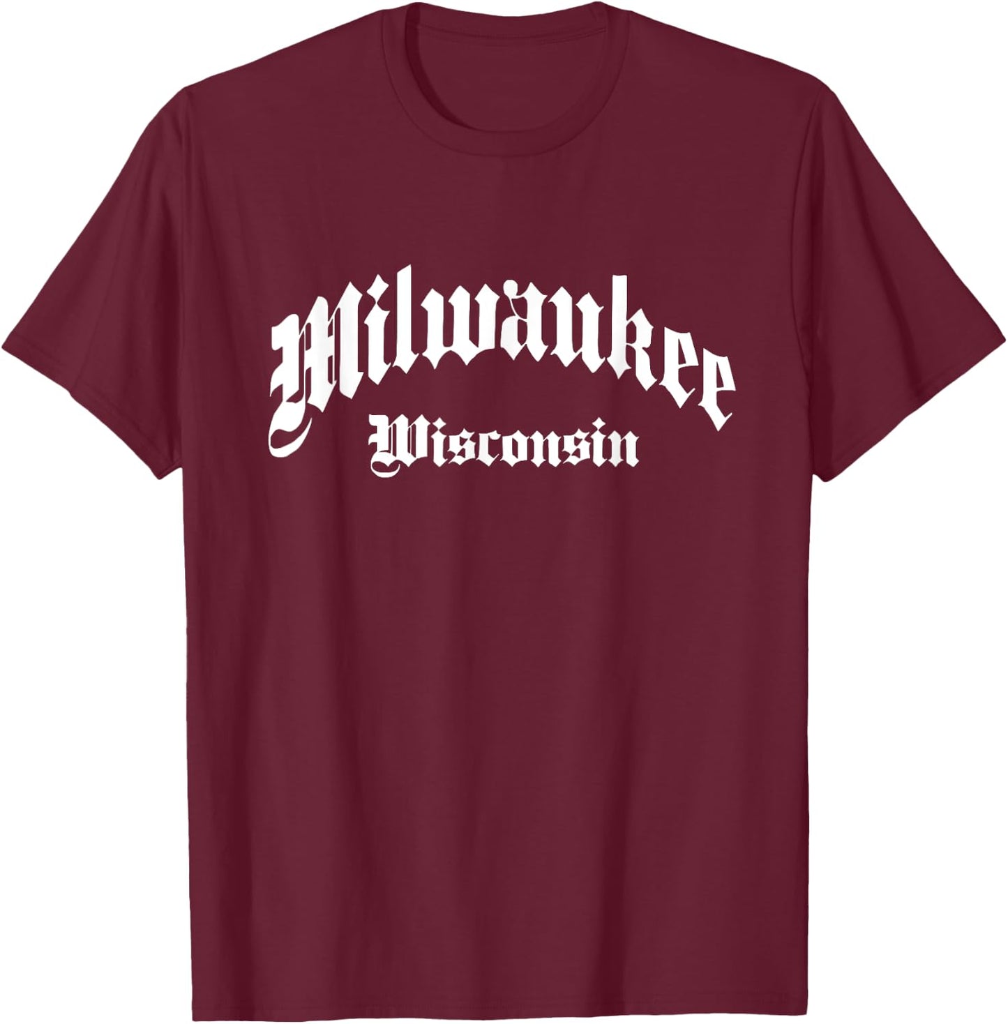 Milwaukee - Wisconsin - Old School Design - Classic T-Shirt - T-Shirt | Maroon