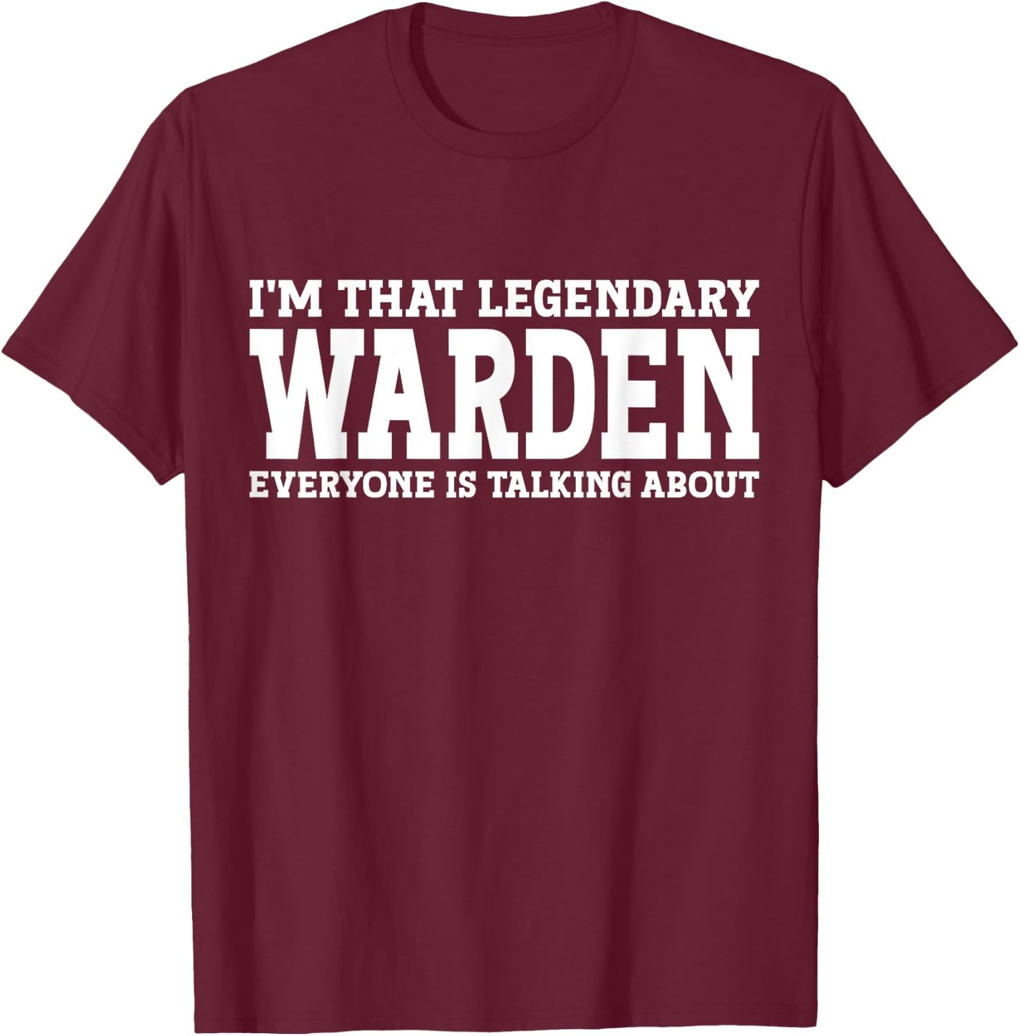 Warden Surname Funny Team Family Last Name Warden T-Shirt - T-Shirt | Maroon