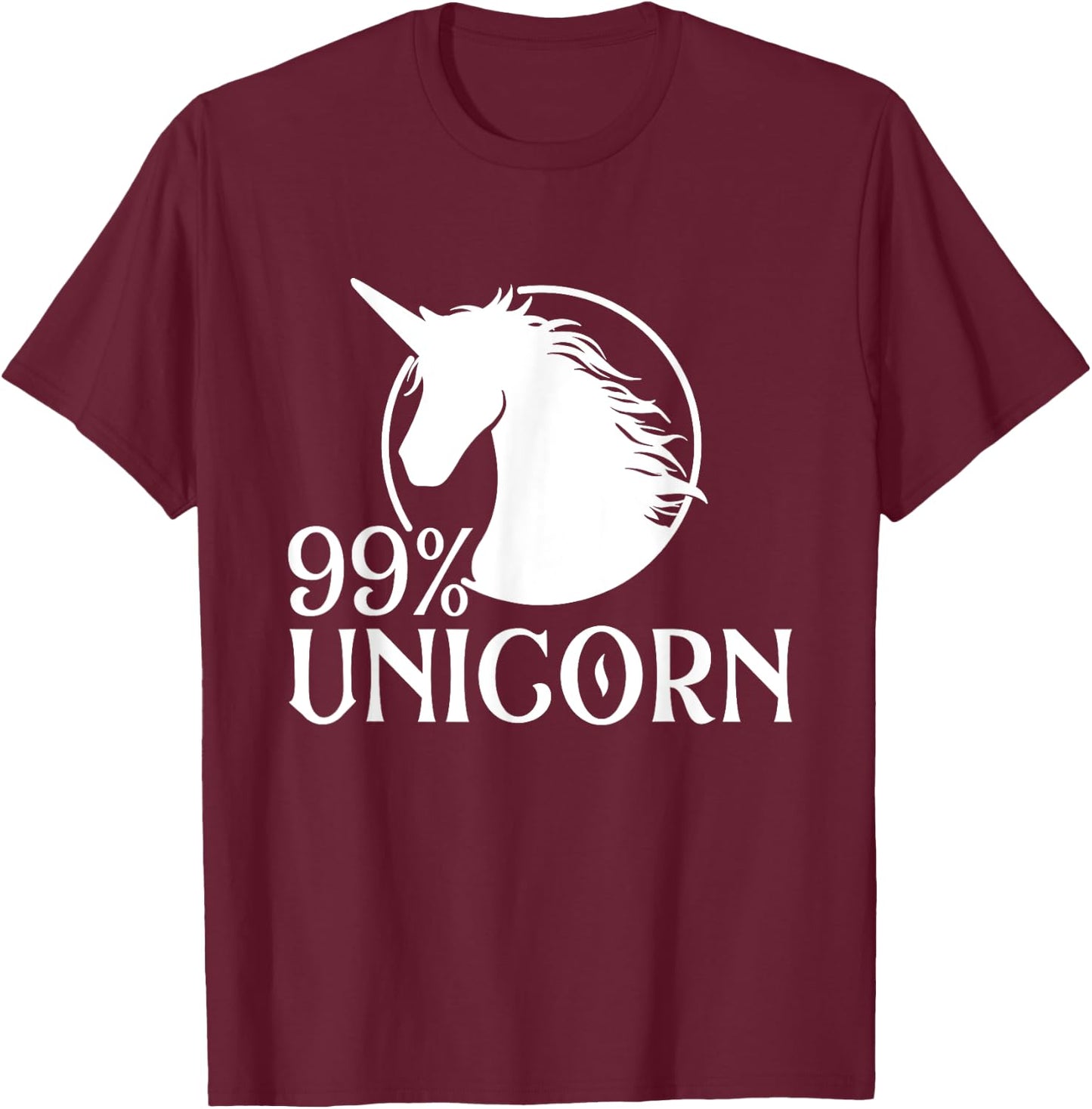 Rainbow Unicorn Mystical Creature Magical Animal T-Shirt - T-Shirt | Maroon