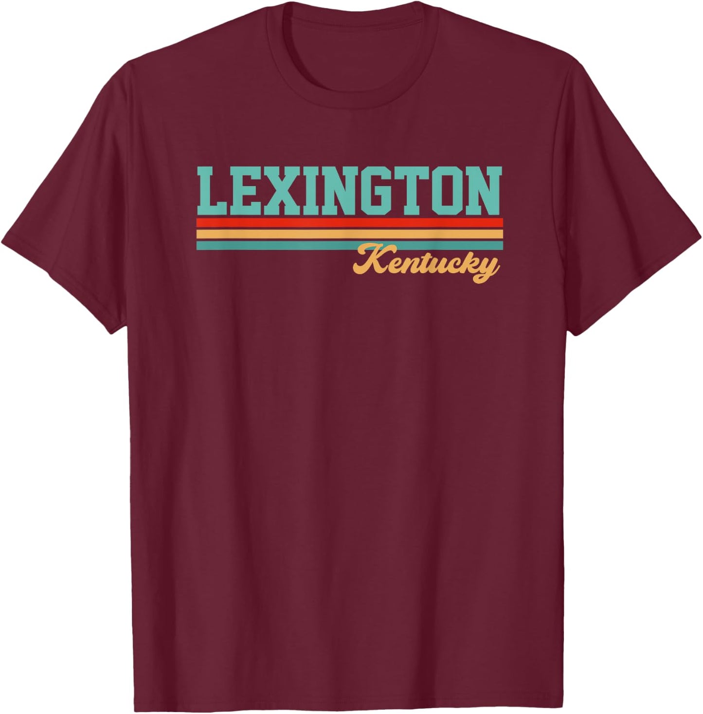 Retro Lexington Kentucky T-Shirt - T-Shirt | Maroon