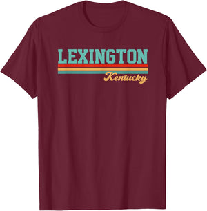 Retro Lexington Kentucky T-Shirt - T-Shirt | Maroon