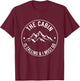The Cabin Is Calling And I Must Go Funny Cabin Life Camper T-Shirt - T-Shirt | Maroon