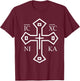 Orthodox Cross Jesus Christ Orthodox Christian T-Shirt - T-Shirt | Maroon