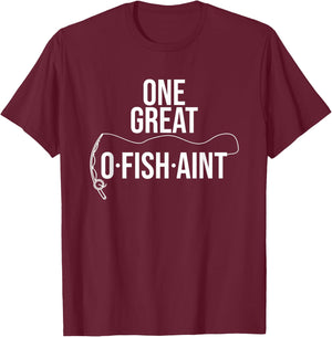 One Great O-Fish-iant Fishing Lover Wedding Officiant T-Shirt - T-Shirt | Maroon