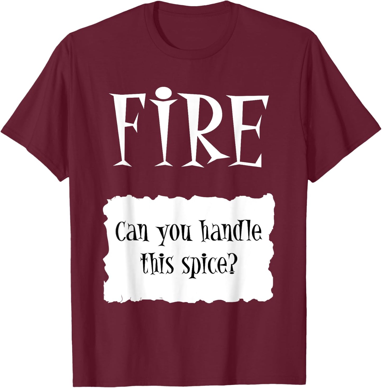 FIRE - Hot Packet Halloween Taco Costume T-Shirt - T-Shirt | Maroon