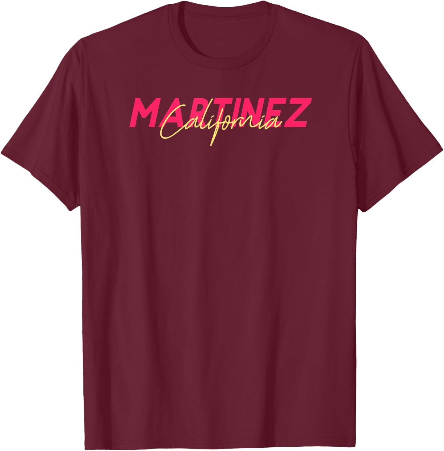 MARTINEZ California T-Shirt - T-Shirt | Maroon