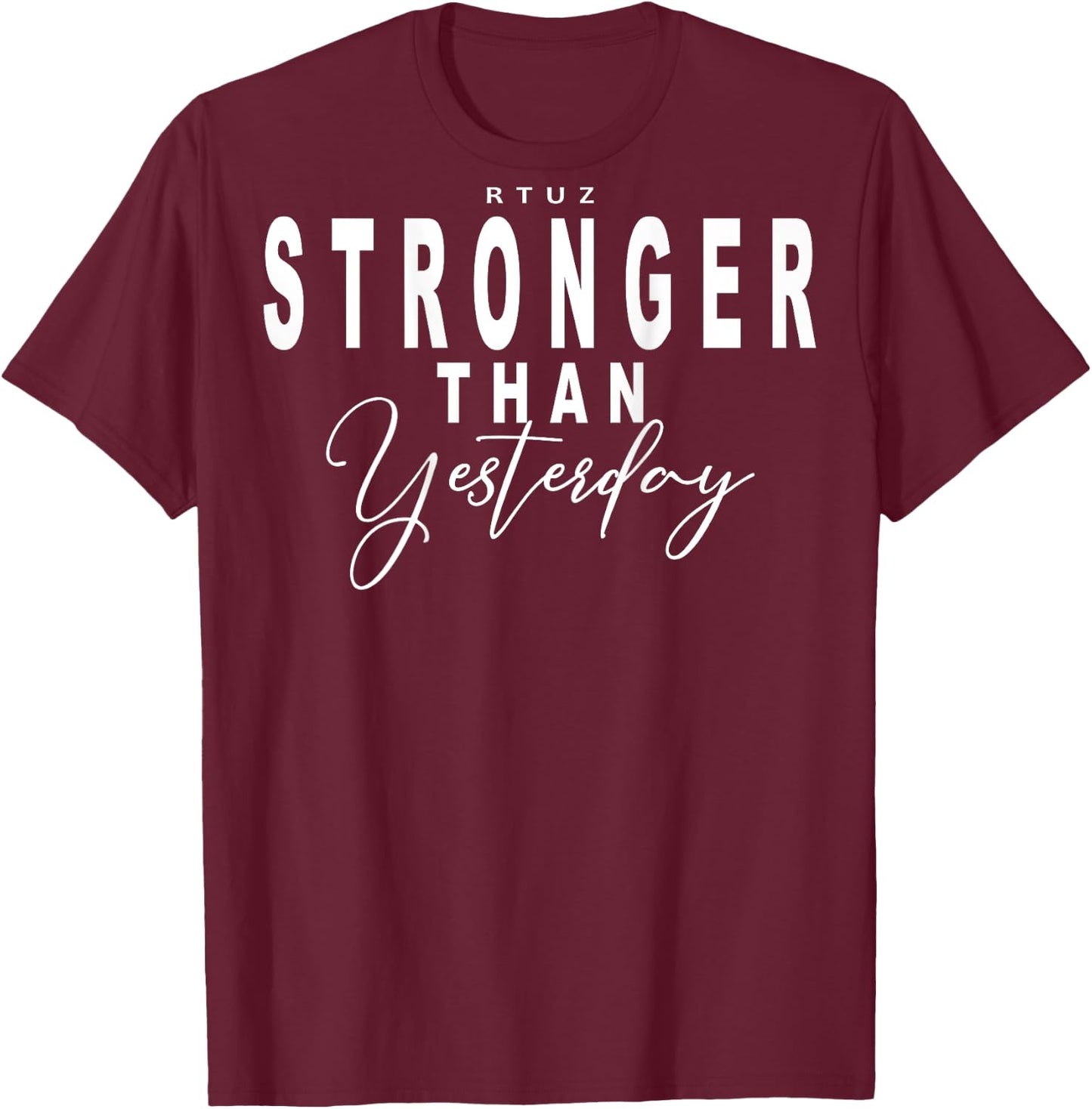 Fitness Quote Y2K Gym Training Back Print Yoga Sport Workout T-Shirt - T-Shirt | Maroon