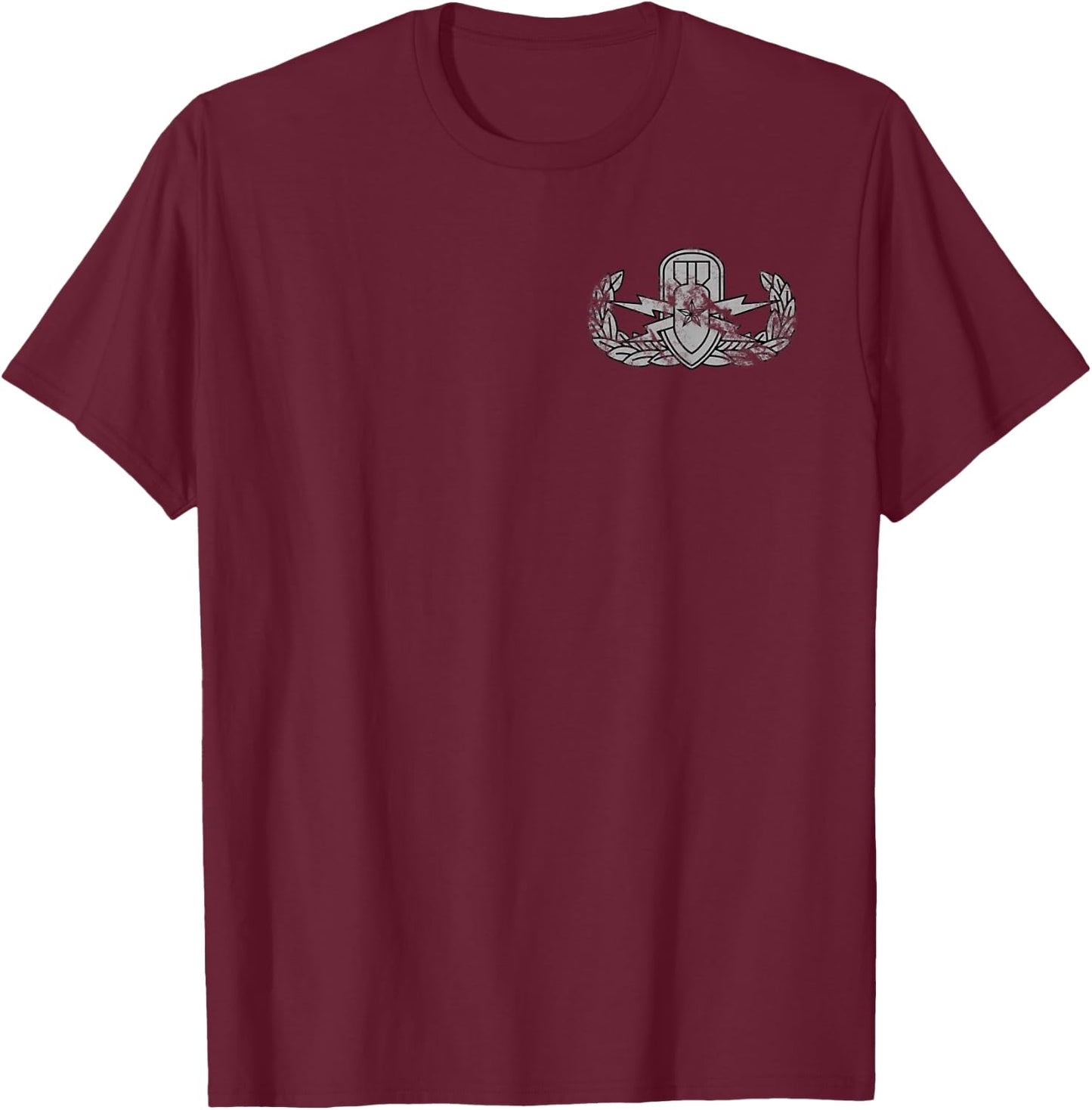 US Army Senior Explosive Ordinance Disposal Badge (EOD) T-Shirt - T-Shirt | Maroon