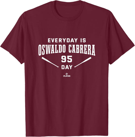 Everyday Is Oswaldo Cabrera Day New York MLBPA T-Shirt - T-Shirt | Maroon