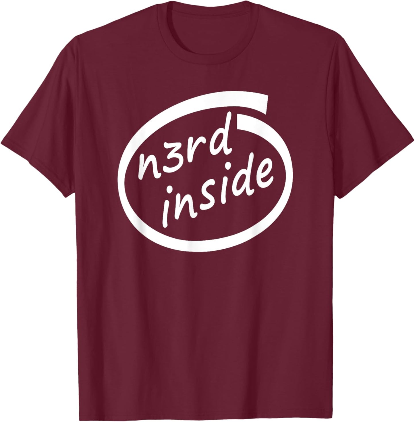 N3rd Inside - Computer Science - Computer Science - Nerds Fun4m3 T-Shirt - T-Shirt | Maroon