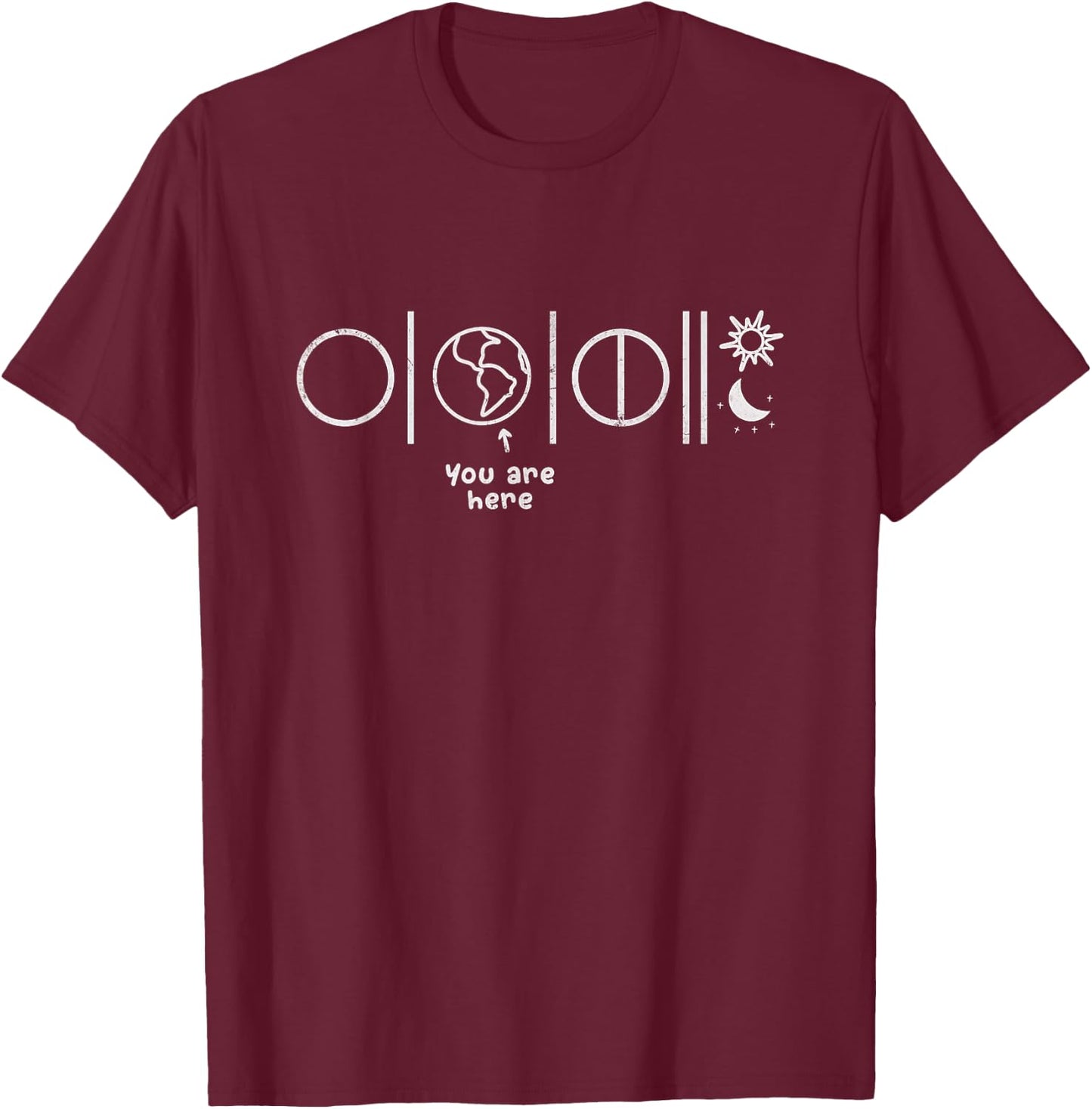 You Are Here Mormons LDS Missionary Church Latter-Day Grunge T-Shirt - T-Shirt | Maroon