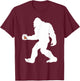 Bourbon Whiskey Drinking Bigfoot Sasquatch T-Shirt - T-Shirt | Maroon