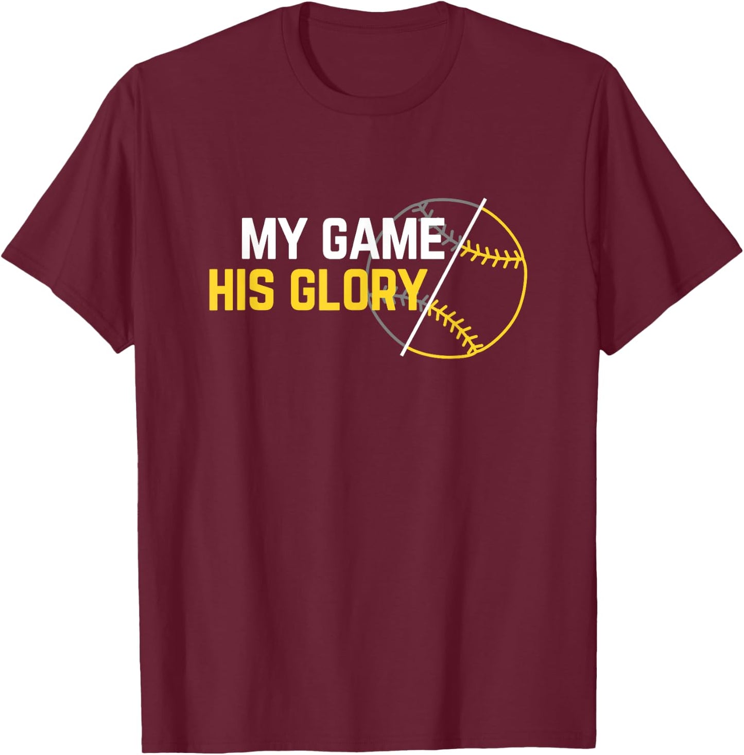 Christian Athlete Baseball Softball T-Shirt - T-Shirt | Maroon