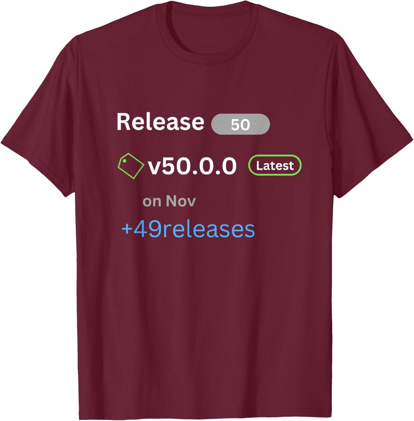 50th Year Birthday Nov Funny For IT Programmer Costume Gifts T-Shirt - T-Shirt | Maroon