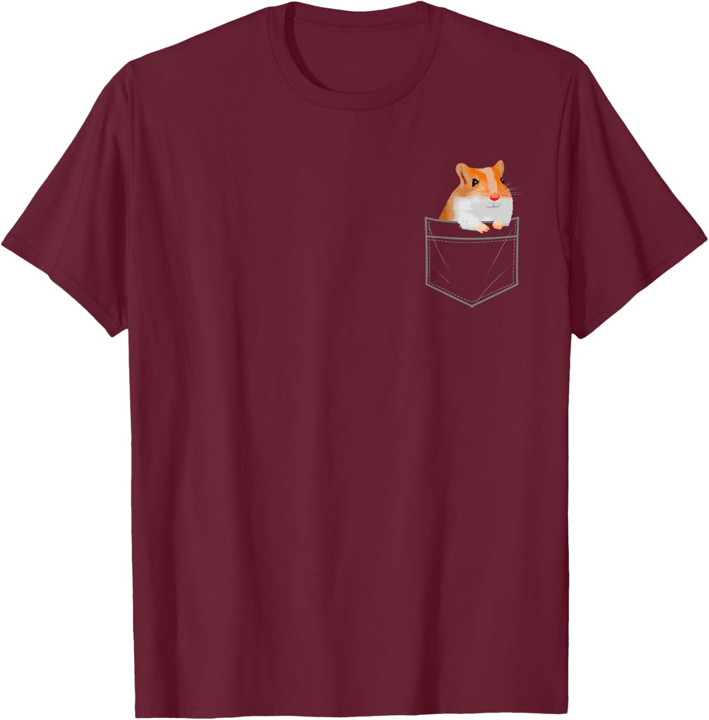 Funny Hamster Design Women Boys Girls Hamster Lovers T-Shirt - T-Shirt | Maroon