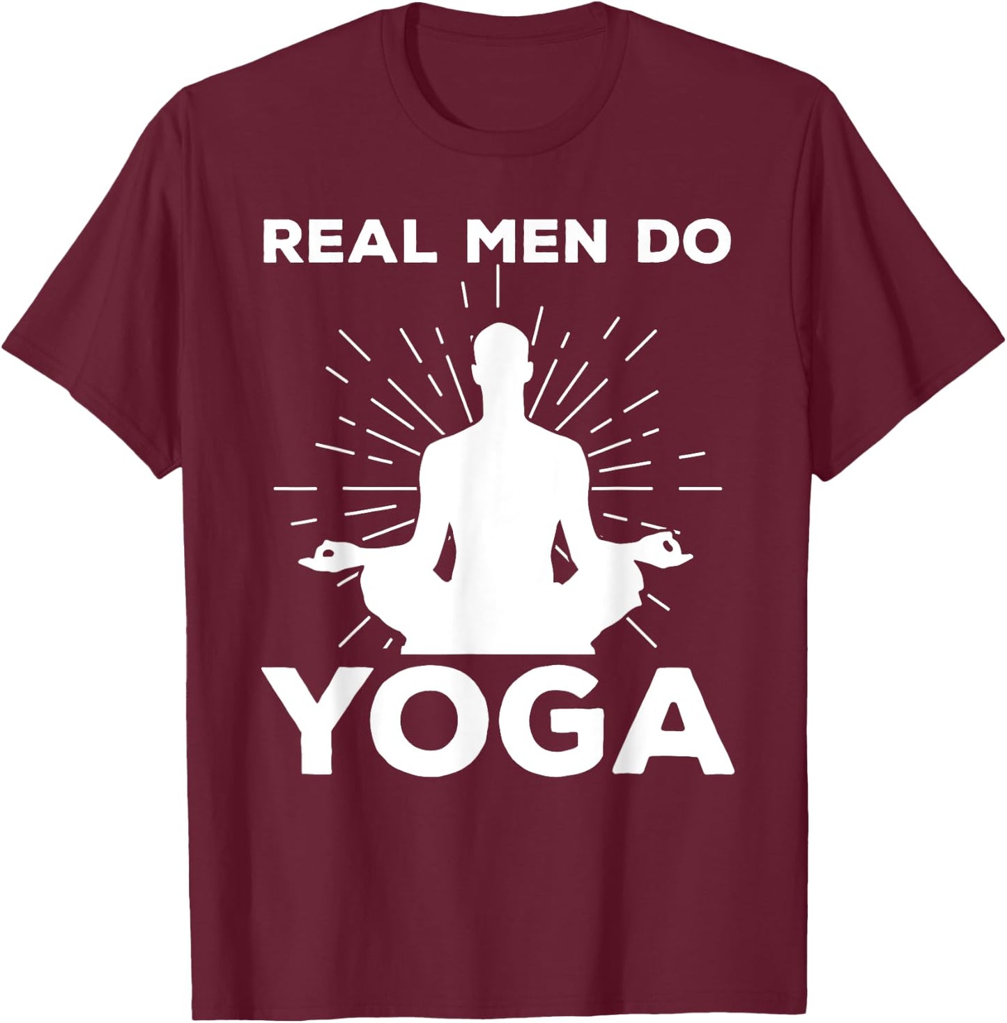 Funny Yoga Design Boys Yoga Pose Meditation Lovers T-Shirt - T-Shirt | Maroon