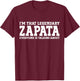Zapata Surname Funny Team Family Last Name Zapata T-Shirt - T-Shirt | Maroon