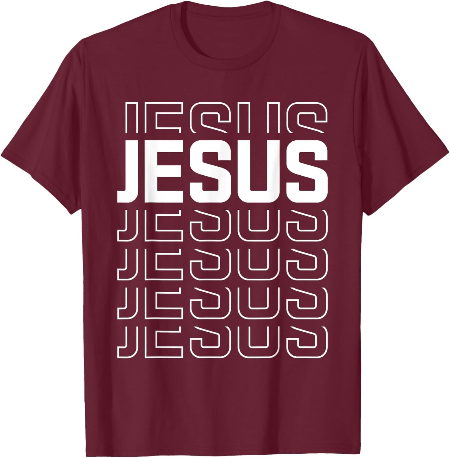 Jesus Shirt Women Men Kids Teens Trendy Christian T Shirt T-Shirt - T-Shirt | Maroon