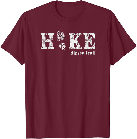 Hike the Dipsea Trail - Mount Tamalpais State Park T-Shirt - T-Shirt | Maroon