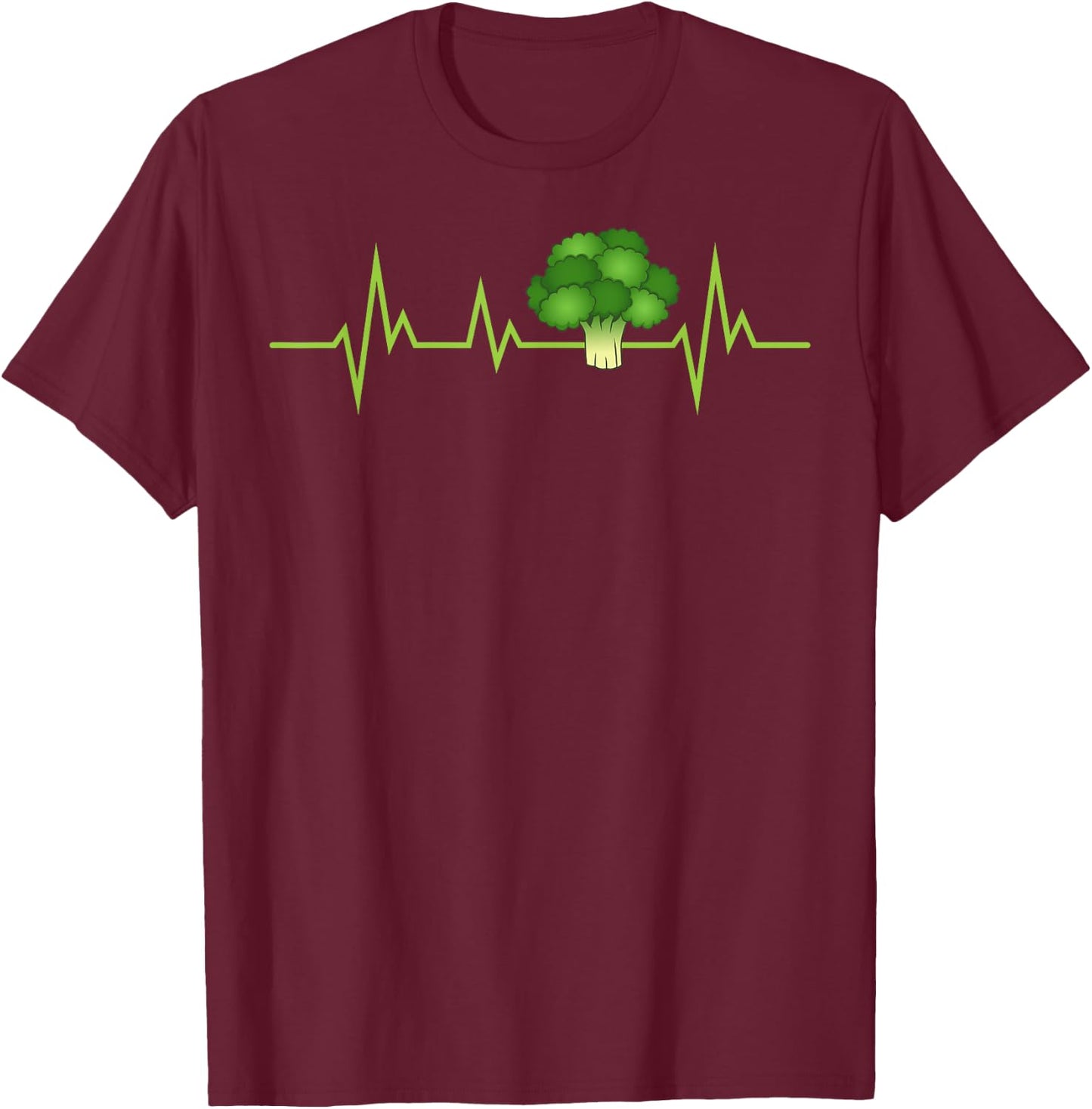 Cool Broccoli Women Vegetarian Vegan Vegetable Food T-Shirt - T-Shirt | Maroon