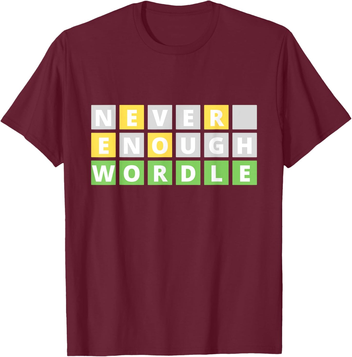 Word Game Gift T-Shirt - T-Shirt | Maroon