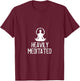 Heavily Meditated Yoga Namaste Meditation T-Shirt - T-Shirt | Maroon