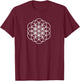 Sacred Geometry The seed of Life T-Shirt - T-Shirt | Maroon