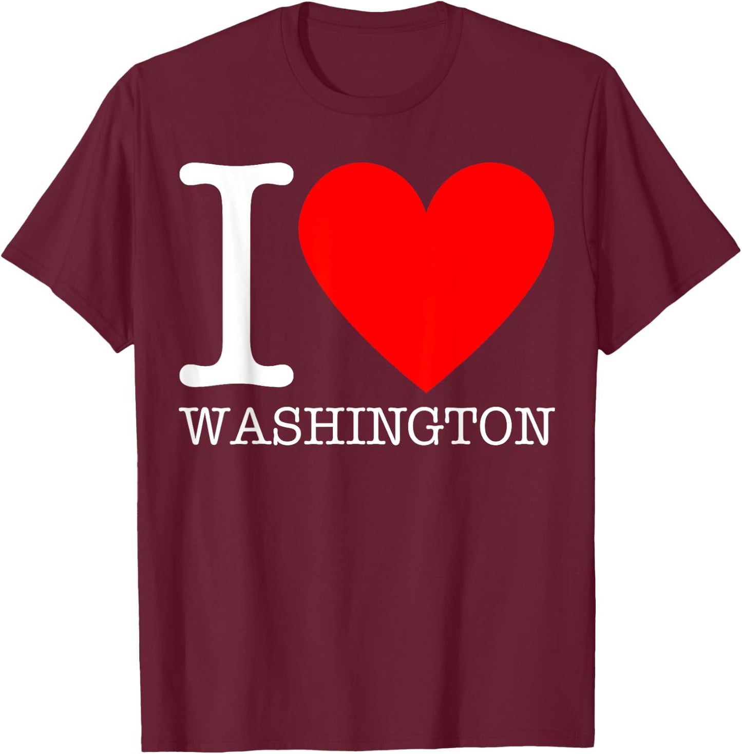 I Heart Washington - I Love DC T-Shirt - T-Shirt | Maroon
