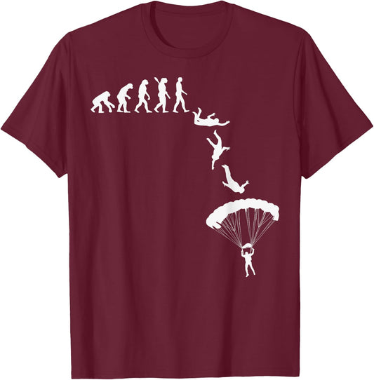 Cool Skydive Design Women Skydiver Skydiving Lovers T-Shirt - T-Shirt | Maroon