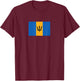 Barbados, West Indies T-Shirt - T-Shirt | Maroon